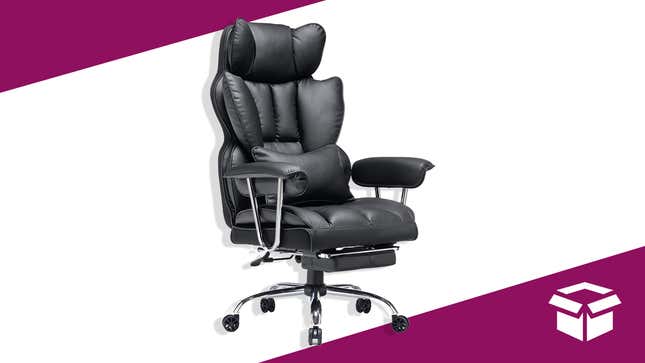 This big and tall leather office chair is down to $259.