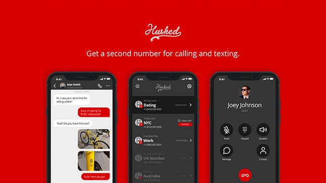 Hushed Private Phone Line: Lifetime Subscription | $25 | 83% Off | StackSocial