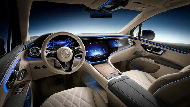 Image for article titled The 2023 Mercedes EQS SUV Will Have An Unsurprisingly Complicated Interior