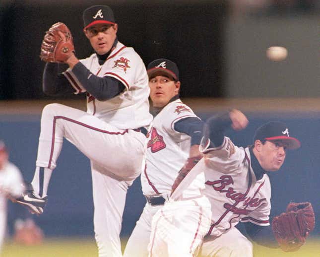 Longtime Atlanta Brave Greg Maddux never won an MVP but did take home 4 Cy Youngs, and 18 Gold Gloves in his Hall of Fame career