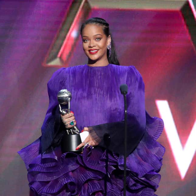 Rihanna accepts the President’s Award onstage during the 51st NAACP Image Awards, Presented by BET, at Pasadena Civic Auditorium on February 22, 2020 in Pasadena, California. 