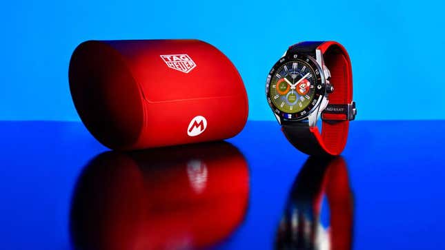 Imagen para el artículo titulado Tag Heuer saca un smartwatch de Super Mario que cuesta más de 2000 euros
