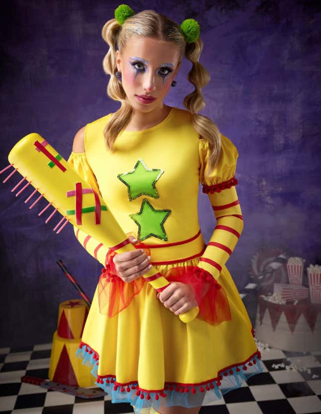 shorty clown costume dress