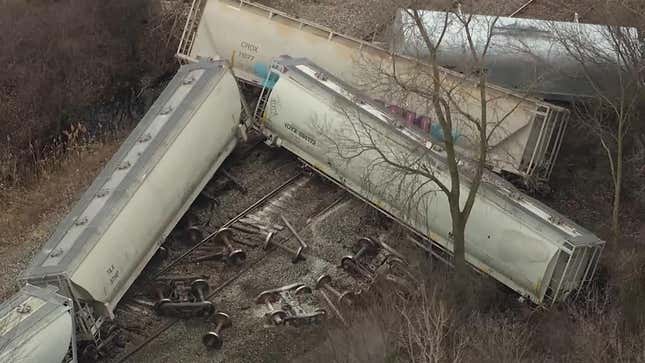 Image for article titled Another Train Has Derailed in Southern Michigan