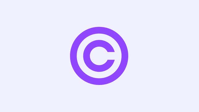 A copyright symbol, but Twitch flavored.