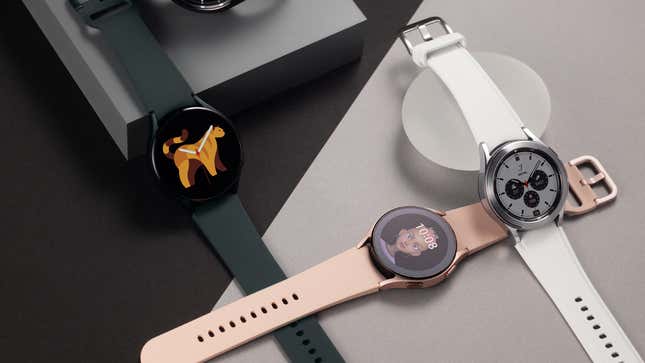 A photo of Galaxy Watches that don't have access to the Google Assistant yet