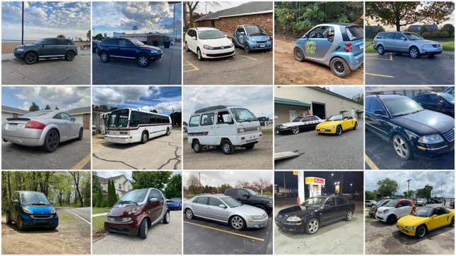Image for article titled I Somehow Own 14 Cars And A Transit Bus... What Have I Done? (Winner Update)