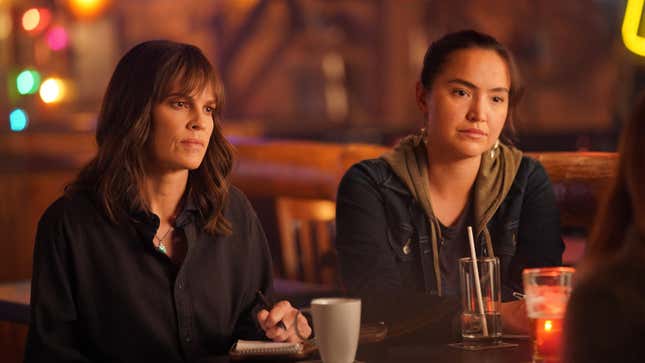 Hilary Swank and Grace Dove in Alaska Daily