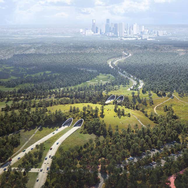 A render of the new park tunnels in Houston.