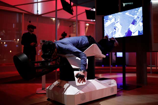 Wanna get sick? Try a flight simulator.