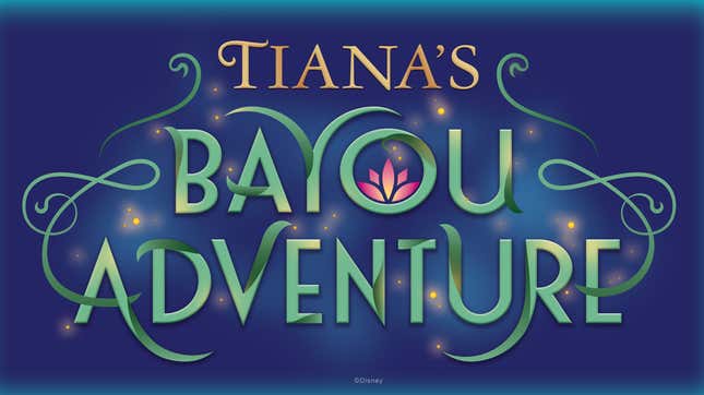 The Tiana's Bayou Adventure logo.
