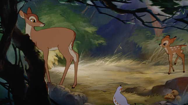 Bambi and his mom in happier times