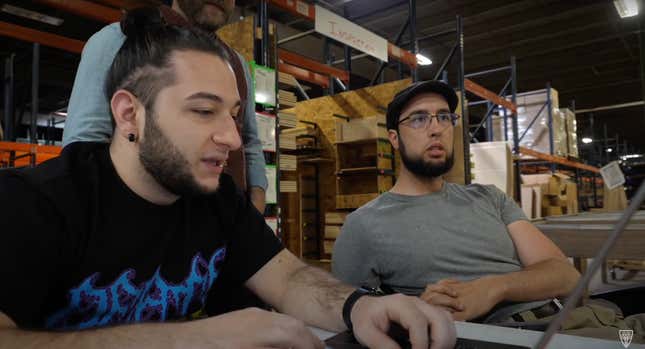 In a screenshot from a Wyrm Lyfe video, Bobby Downey (L) and Doug Costello read comments on a Wyrm Lyfe video.