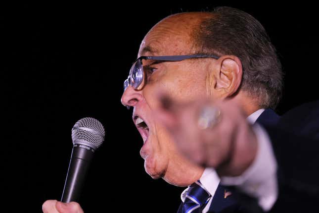 Attorney Rudy Giuliani was one of Trump’s top election denial spokespeople.