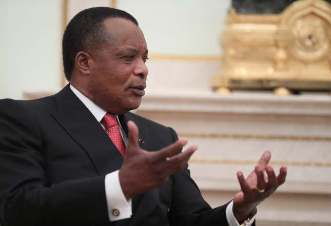 President of Congo Republic Denis Sassou Nguesso