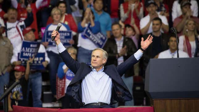 Image for article titled Greg Abbott Just Had His Todd Akin Moment