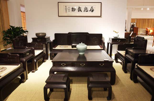 Chinese demand for rosewood is threatening the African species of wood, the Mukula.