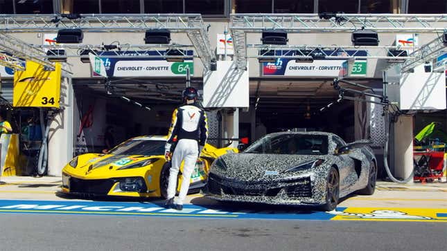 Image for article titled 2023 Corvette Z06 Teases October Reveal With A Rip Around Le Mans