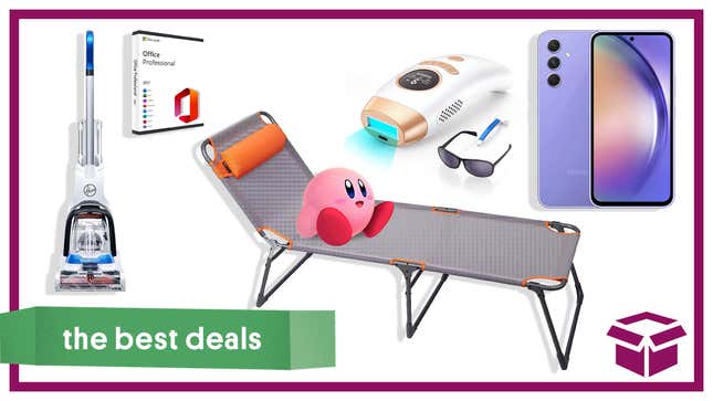 Image for article titled Best Deals of the Day: Foldable Camping Cot, IPL Hair Removal Device, Hoover Carpet Cleaner, Microsoft Office Lifetime License & More