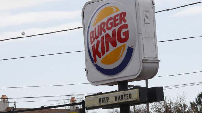Image for article titled 40 Burger King Locations Fined for Denying Workers Sick Leave During Pandemic