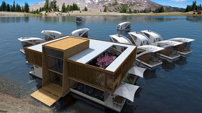 Image for article titled Become one with nature in these strangely cool floating hotel rooms