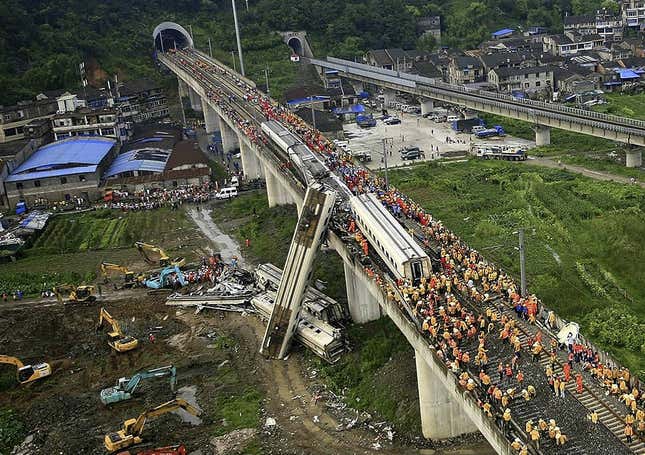 In July 24, 2011, a high-speed train crash called into question the safety of China’s rail system.