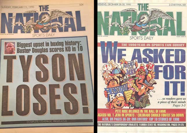 Tyson upset in Tokyo and The National is there....and they asked for what came soon after with that spending.
