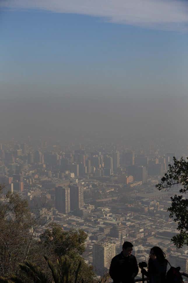Image for article titled A smog emergency forced Chile’s capital to shut down—but a soccer tournament goes on