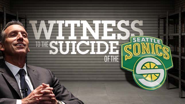 Image for article titled Howard Schultz Gave Out $3.50 Starbucks Gift Cards: An Insider&#39;s Notes On The Shabby Death Of The Seattle SuperSonics