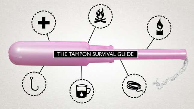 Image for article titled The Swiss Army Tampon: A Life-Saving Wilderness Survival Tool
