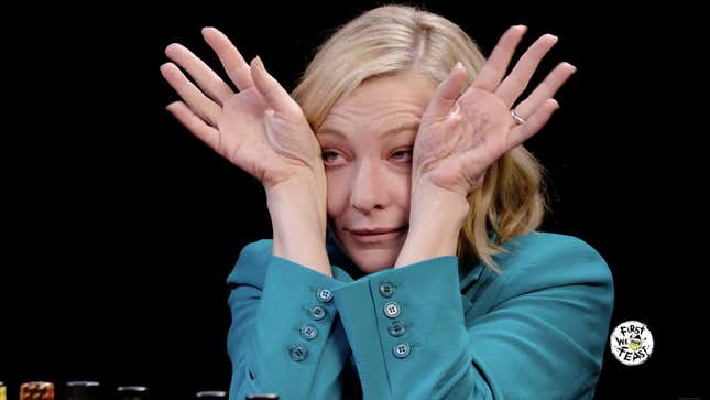 Blanchett channels Pan’s Labyrinth to get through the pain.