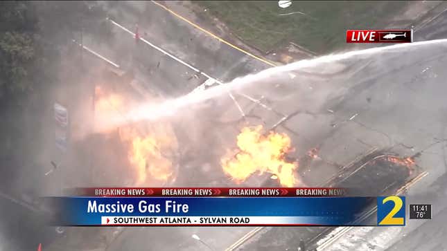 Atlanta gas fire