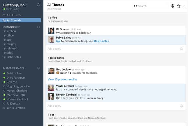 Image for article titled A top-requested Slack feature is finally arriving to make annoying side conversations a thing of the past