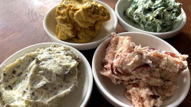 various compound butters
