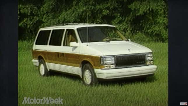 A white 1990 Chrysler Town & Country