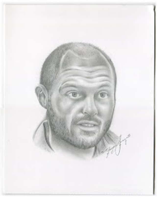 Ryan Shapiro of JPay, a prison services company, painted by Thong Vanh Louangrath.