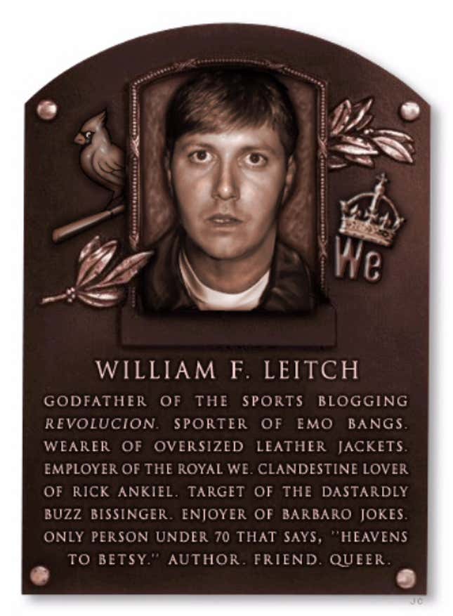 Image for article titled Part XI: Deadspin Hall Of Fame Inductee...Will Leitch