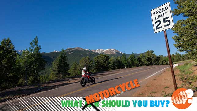 Image for article titled I Want Something Sporty To Take On The Mountain Trails And Pavement. What Motorcycle Should I Buy?