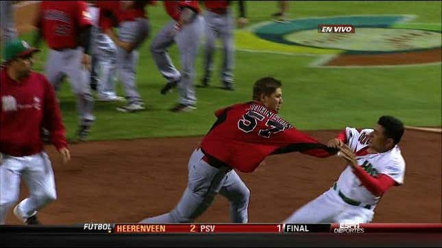Massive Bench-Clearing Brawl Erupts At Mexico-Canada WBC Game