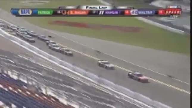 Danica Patrick Hit The Wall Hard At Today's First Gatorade Duel Race