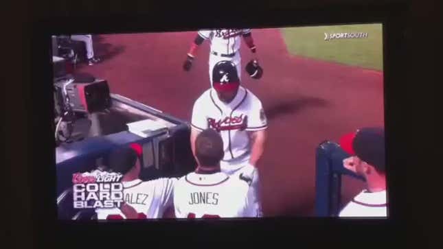 Dan Uggla Celebrated His Home Run Last Night By Dong-Bumping David Ross (Video)