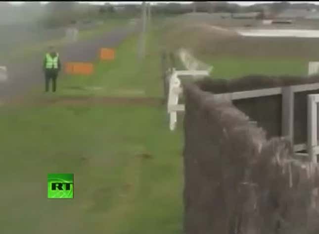 This Is What It Looks Like To Almost Get Trampled By A Runaway Racehorse