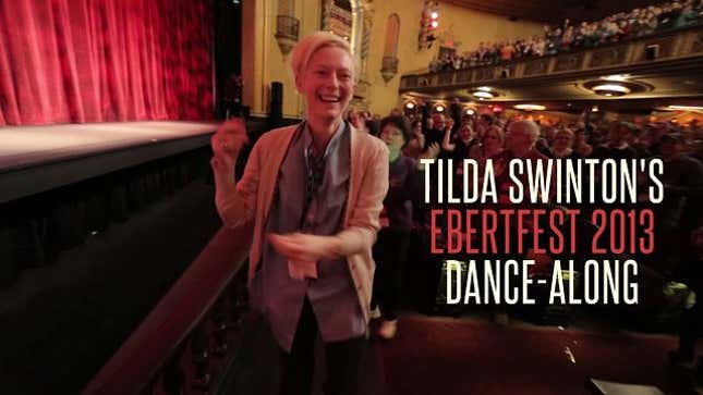 Here's Tilda Swinton Leading 1,500 People in a Barry White Dance-Along