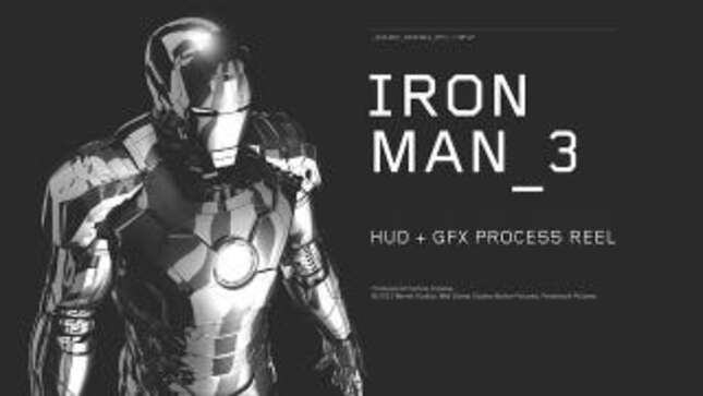 Los efectos especiales dentro del casco de Iron Man 3
