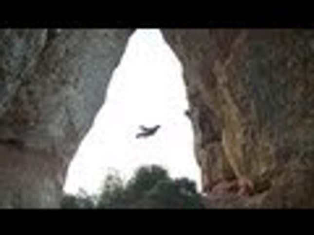 I Can't Believe This Amazing Flying Guy in a Wingsuit Didn't Crash Into the Mountain at 155MPH