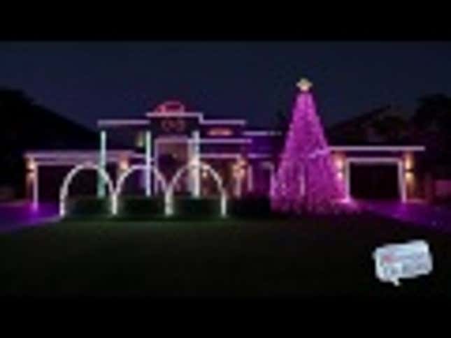 Of Course There Is a House with a Christmas Lights Show Set to Gangnam Style