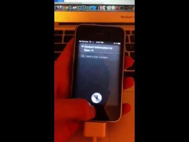 Watch Siri Work on the Old, Old iPhone 3GS