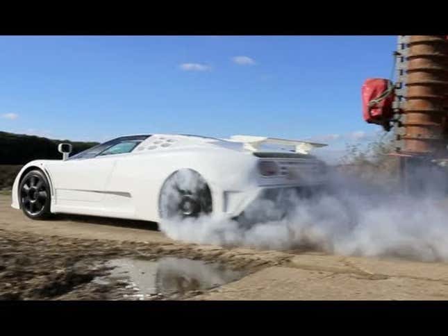 Badass Bugatti Burnout!