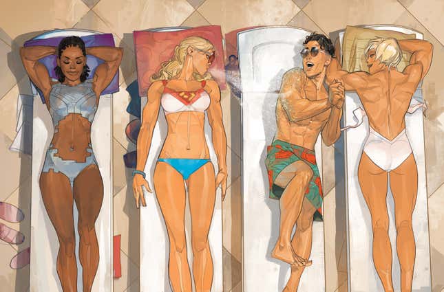 Image for article titled DC Comics&#39; Wonderful Swimsuit Covers Are Sexy and Tasteful