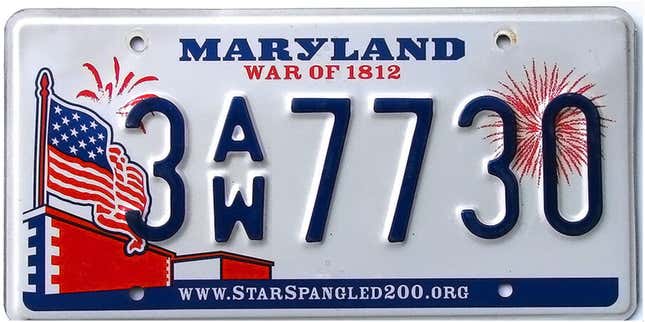 Image for article titled Maryland License Plate URL Now Directs To An International Gambling Website